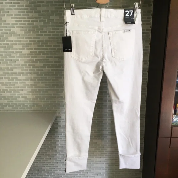 Joe’s Jeans white Cuff Crop Skinny Jeans - Picture 3 of 9